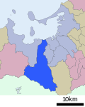 Location of Sawara ward Fukuoka city Fukuoka prefecture Japan